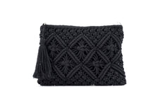 Load image into Gallery viewer, Macrame Tassel Clutch