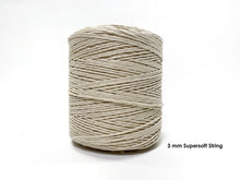Load image into Gallery viewer, Supersoft String & Rope - Natural Cotton (3 mm to 25 mm)