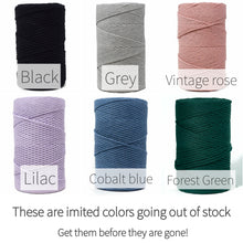 Load image into Gallery viewer, Beginner macrame wall hanging kit. Craft kits for adults and kids. Bohemian home and wall decor diy kit
