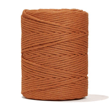 Load image into Gallery viewer, SOFT COTTON CORD ZERO WASTE 4 MM - 1 SINGLE STRAND - COPPER COLOR