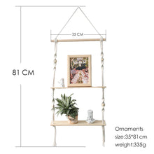 Load image into Gallery viewer, DecorBites™ Boho Macrame Wall Shelf for Home Decor