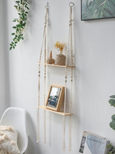 Load image into Gallery viewer, DecorBites™ Boho Macrame Wall Shelf for Home Decor
