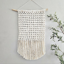 Load image into Gallery viewer, Macrame wall hanging. 100% cotton. Handmade home decor wall art.