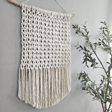 Load image into Gallery viewer, Macrame wall hanging. 100% cotton. Handmade home decor wall art.