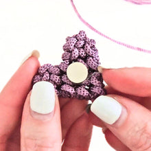 Load image into Gallery viewer, Macrame heart MAGNETS. Strong valentines day magnets. Handmade valentines gifts.