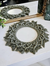 Load image into Gallery viewer, Clearance macrame mandala wall hangings. Boho bedroom and living room home decor. customizable elegant and romantic wall decor and art.