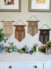 Load image into Gallery viewer, Clearance macrame breast wall hangings. Boho bedroom and living room home decor. feminist decor.