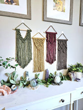 Load image into Gallery viewer, Clearance macrame wall hangings. Boho bedroom and living room home decor. Handmade luxurious wall hangings,