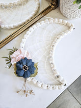 Load image into Gallery viewer, Clearance macrame leaf wall hanging or table decor. Boho bedroom and living room home decor. customizable elegant and romantic decor
