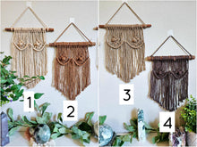 Load image into Gallery viewer, Clearance macrame breast wall hangings. Boho bedroom and living room home decor. feminist decor.