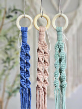 Load image into Gallery viewer, Macrame plant hangers. HANDMADE! custom 15 color choices. 100% cotton. boho style home decor. bohemian houseplant holder. plant lover gift