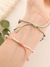 Load image into Gallery viewer, Handmade Macrame flower Bracelet: Adjustable Friendship Jewelry