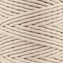 Load image into Gallery viewer, Soft Cotton Cord Zero Waste 4mm Single Strand - Oat Color