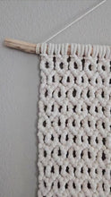 Load and play video in Gallery viewer, Macrame wall hanging. 100% cotton. Handmade home decor wall art.