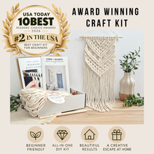 Load image into Gallery viewer, Macrame wall hanging kit "May". Beginner DIY craft kit
