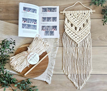 Load image into Gallery viewer, Macrame wall hanging kit "May". Beginner DIY kits