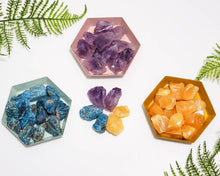Load image into Gallery viewer, Raw genuine 1-1.5 inch crystals for your macrame. Macrame supplies