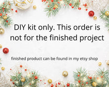 Load image into Gallery viewer, DIY Christmas ornament kit. Macrame christmas ornament set. Christmas craft kits for adults and kids. Boho ornament. Christmas home decor
