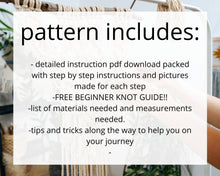 Load image into Gallery viewer, Macrame wall hanging pdf pattern, step by step guide, macrame tutorial, valentines day heart craft, diy macrame