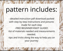 Load image into Gallery viewer, Macrame wall hanging PDF pattern.
