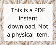 Load image into Gallery viewer, Macrame wall hanging PDF pattern.