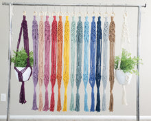 Load image into Gallery viewer, Handmade Macrame plant hangers Diamond style. Made to order.