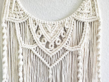Load image into Gallery viewer, Macrame wall hanging. Boho style wall decor. Mandala wall art. Semi circle half mandala macrame. Bohemian home wall decor