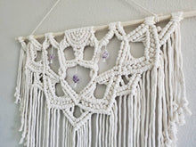 Load image into Gallery viewer, Large macrame wall hanging, mandala wall decor,  handmade home decor for her, boho bedroom art, boho living room decor. Mandala wall art