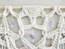 Load image into Gallery viewer, Large macrame wall hanging, mandala wall decor,  handmade home decor for her, boho bedroom art, boho living room decor. Mandala wall art