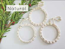 Load image into Gallery viewer, DIY Christmas ornament kit. Macrame christmas ornament set. Christmas craft kits for adults and kids. Boho ornament. Christmas home decor