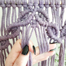 Load image into Gallery viewer, Macrame wall hanging pdf pattern, step by step guide, macrame tutorial, valentines day heart craft, diy macrame