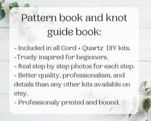 Load image into Gallery viewer, Beginner macrame wall hanging kit. Craft kits for adults and kids. Bohemian home and wall decor diy kit
