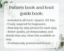 Load image into Gallery viewer, Beginner macrame wall hanging kit. Craft kits for adults and kids. Bohemian home and wall decor diy kit