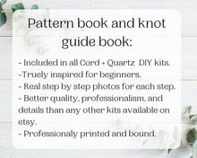 Load image into Gallery viewer, Beginner macrame wall hanging kit. Macrame diy pattern for beginners. Craft kits for adults and kids. Bohemian home decor diy kit