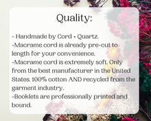 Load image into Gallery viewer, Beginner macrame wall hanging kit. Craft kits for adults and kids. Bohemian home and wall decor diy kit