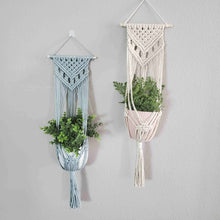 Load image into Gallery viewer, Beginner macrame plant hanger kit. Craft kits for adults and kids. Bohemian home and wall decor diy kit.