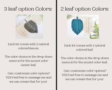 Load image into Gallery viewer, Macrame leaf/feather DIY craft kit. Craft kit for adults. DIY home decor. craft kits for kids and teens. Do it yourself macrame.