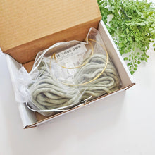 Load image into Gallery viewer, Macrame moon and crystal DIY KIT. Beginner tutorial and materials.