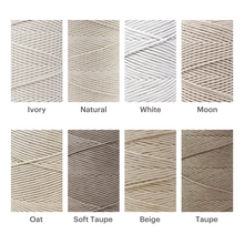 Load image into Gallery viewer, SOFT COTTON CORD ZERO WASTE 4 MM - 1 SINGLE STRAND - SAMPLES

