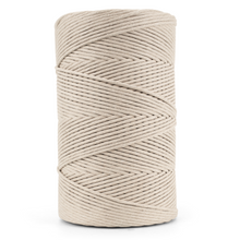 Load image into Gallery viewer, Soft Cotton Cord Zero Waste 4mm Single Strand - Oat Color
