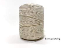 Load image into Gallery viewer, Supersoft String &amp; Rope - Natural Cotton (3 mm to 25 mm)
