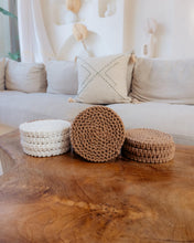 Load image into Gallery viewer, Braided Macrame Coasters Set of 4
