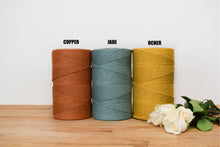 Load image into Gallery viewer, SOFT COTTON CORD ZERO WASTE 4 MM - 1 SINGLE STRAND - COPPER COLOR
