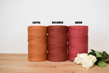 Load image into Gallery viewer, SOFT COTTON CORD ZERO WASTE 4 MM - 1 SINGLE STRAND - COPPER COLOR
