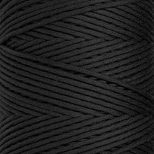 Load image into Gallery viewer, SOFT COTTON CORD ZERO WASTE 4 MM - 1 SINGLE STRAND - BLACK COLOR
