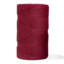 Load image into Gallery viewer, SOFT COTTON CORD ZERO WASTE 4mm - 1 SINGLE STRAND - RUBY RED
