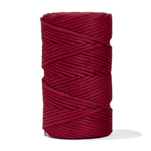 Load image into Gallery viewer, SOFT COTTON CORD ZERO WASTE 4mm - 1 SINGLE STRAND - RUBY RED
