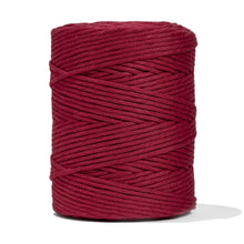 Load image into Gallery viewer, SOFT COTTON CORD ZERO WASTE 4mm - 1 SINGLE STRAND - RUBY RED
