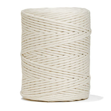 Load image into Gallery viewer, Soft Cotton Cord Zero Waste 4mm Single Strand - Natural Color
