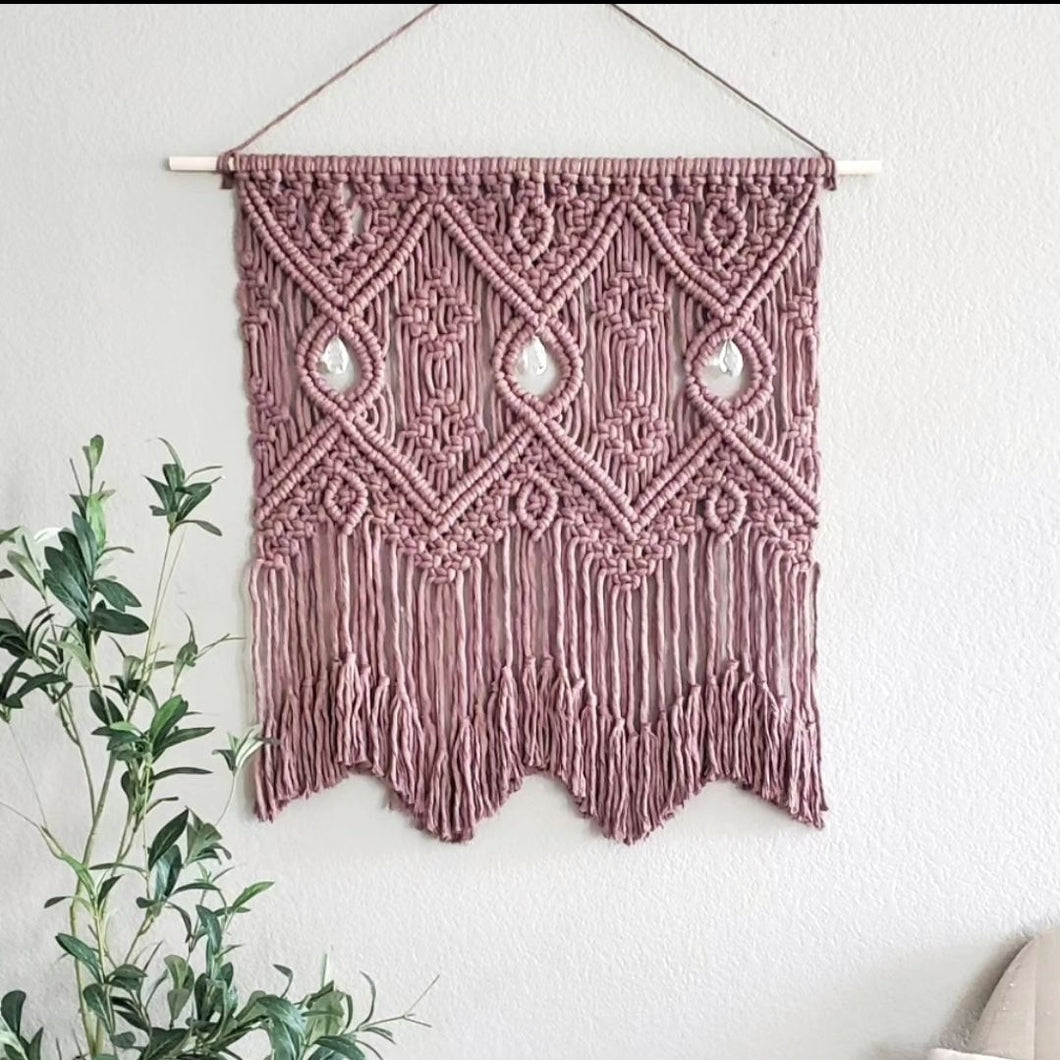 Handmade large macrame wall hanging. Ready to ship.
